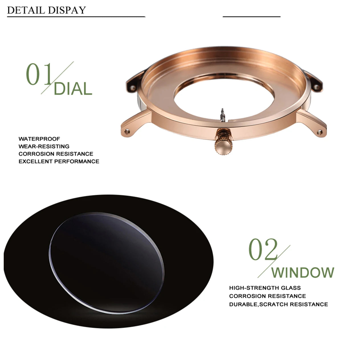 Montre Élégante Rose Dorée™